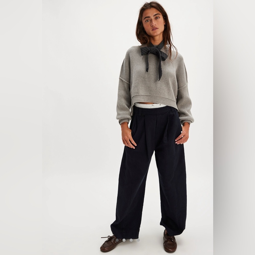 Free People Easy Street Crop Pullover